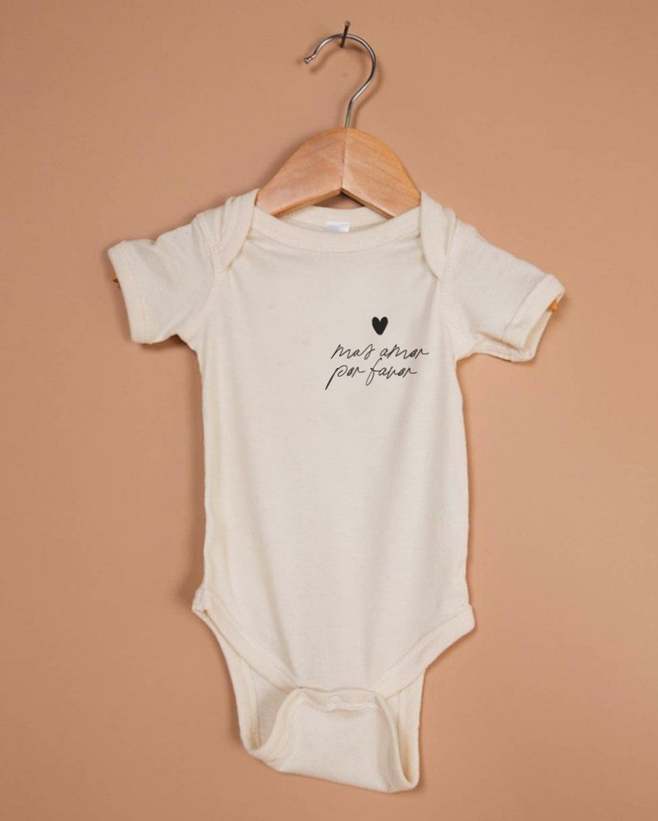 Body bébé Mas amor por favor - coton bio