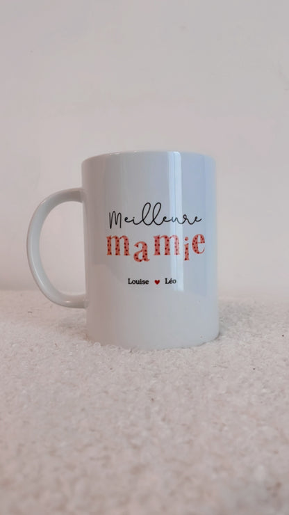 Mug Personnalisé "Merveilleuse Mamie" – Un Cadeau Rempli d’Amour 💛