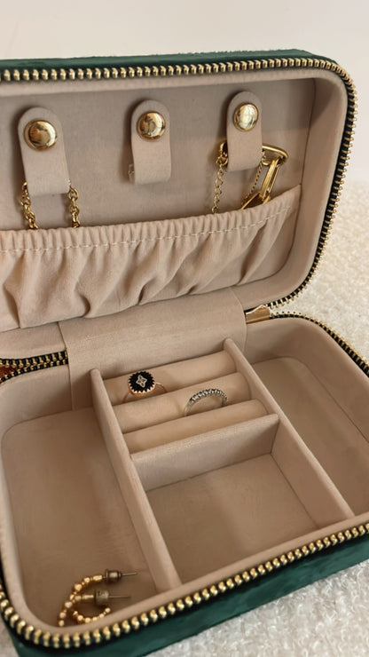 Boîte à Bijoux Personnalisée en Velours – Mamie Chérie 💛