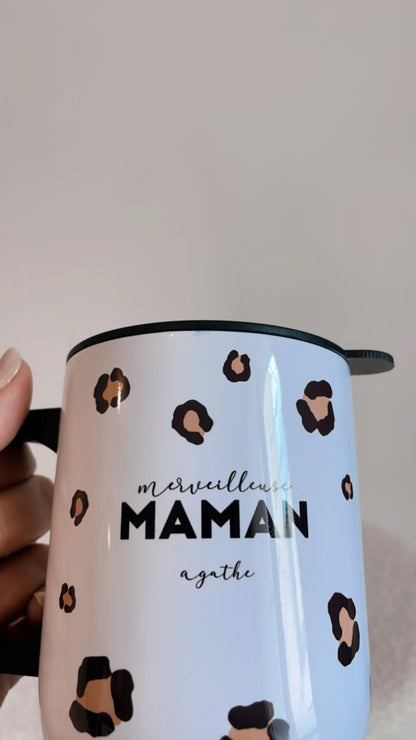 Mug Isotherme Personnalisé Léopard