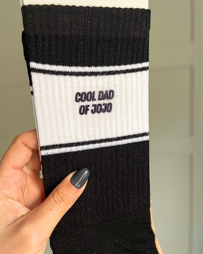 Chaussettes personnalisées style sport – Cadeau original pour papa, maman, papy, mamy…