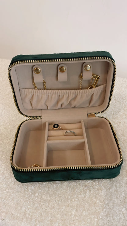 Boîte à Bijoux Personnalisée en Velours – Mamie Chérie 💛