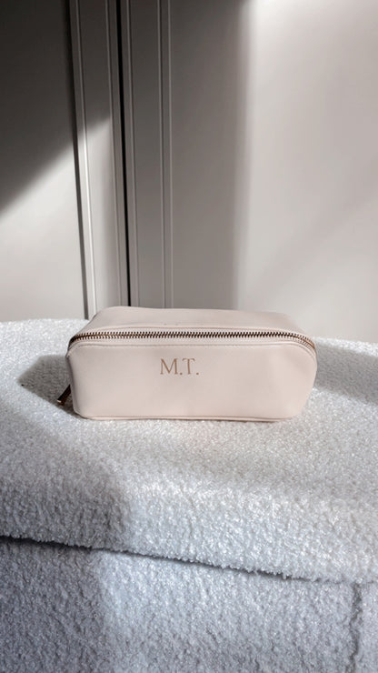 Trousse de Beauté Personnalisée en Simili-Cuir – Cadeau Chic et Pratique