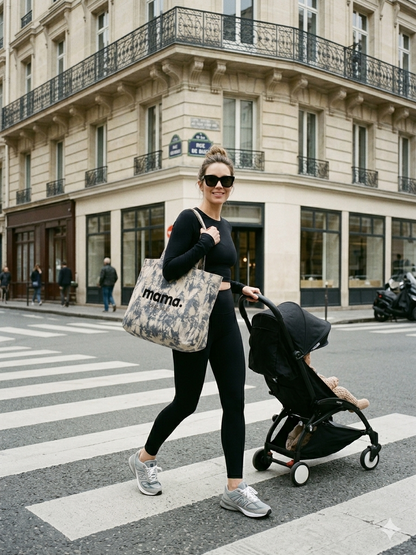 Grand sac Mama Tie & Dye Personnalisé – Le sac des mamans stylées