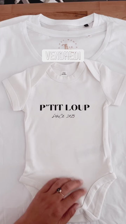 Body bio personnalisé "Prénom ou Surnom Since" – Un cadeau unique
