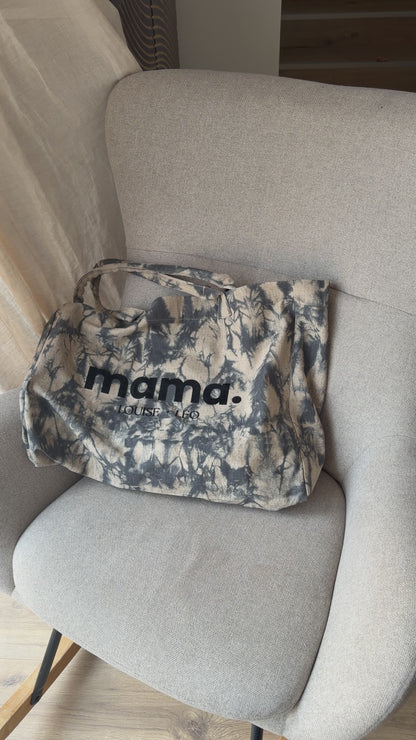 Grand sac Mama Tie & Dye Personnalisé – Le sac des mamans stylées