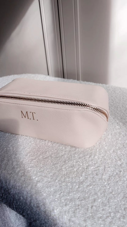 Trousse de Beauté Personnalisée en Simili-Cuir – Cadeau Chic et Pratique